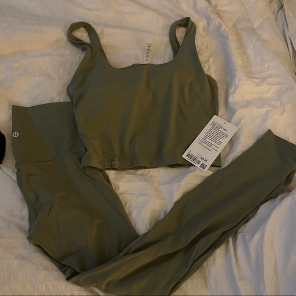 Align Tights, Fold Tight tank Rosemary Green 6, 8
